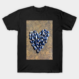 A heart made out of muscle shells T-Shirt